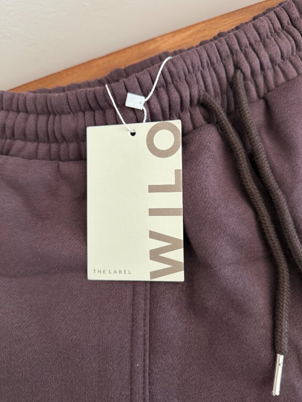 WILO The Label Espresso Fleece Jog Shorts Womens SZ Small Loungewear - Picture 3 of 8